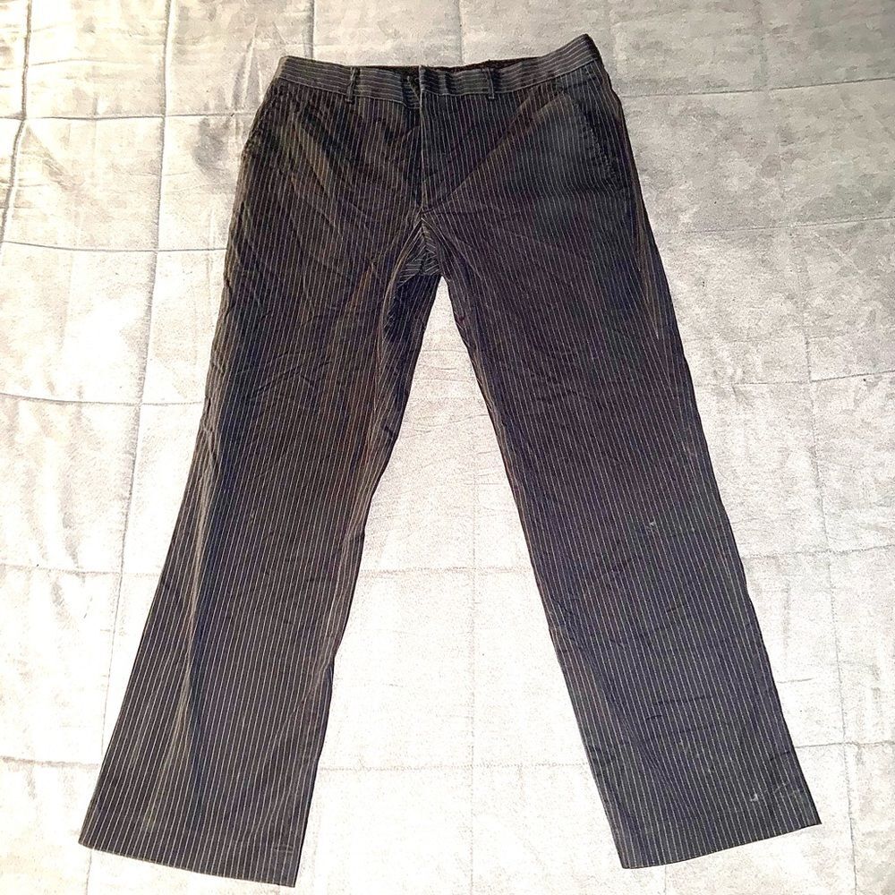 Express “Producer” Black Striped Men's Pants size 36 x 32
